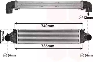 VAN WEZEL 59004190 -  Интеркулер